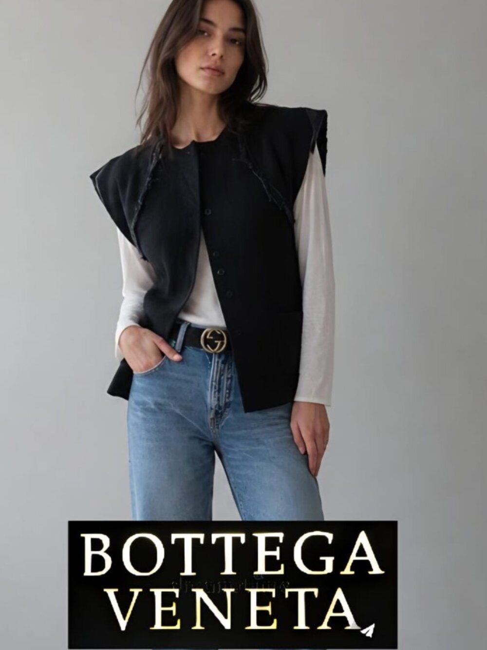 Bottega Veneta Wool Vest -Vintage